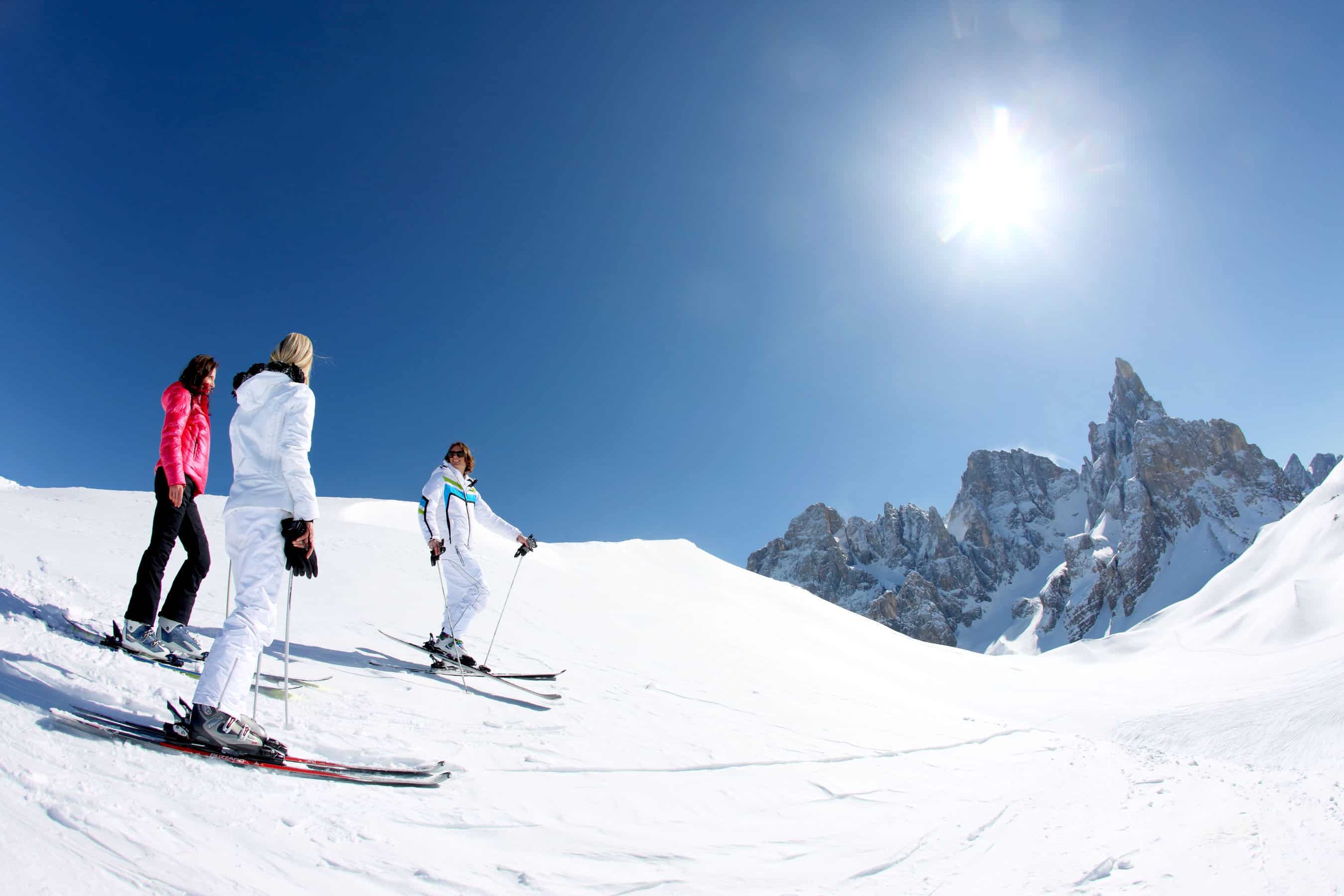 Piste a San Martino di Castrozza.