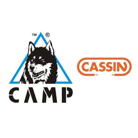 I loghi di Camp e Cassin aziende lombarde di outdooor