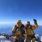 Simone Moro sulla cima del Nanga Parbat