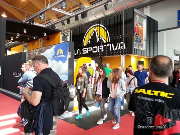Lo stand La Sportiva, uno dei più visitati a OutDoor 2016