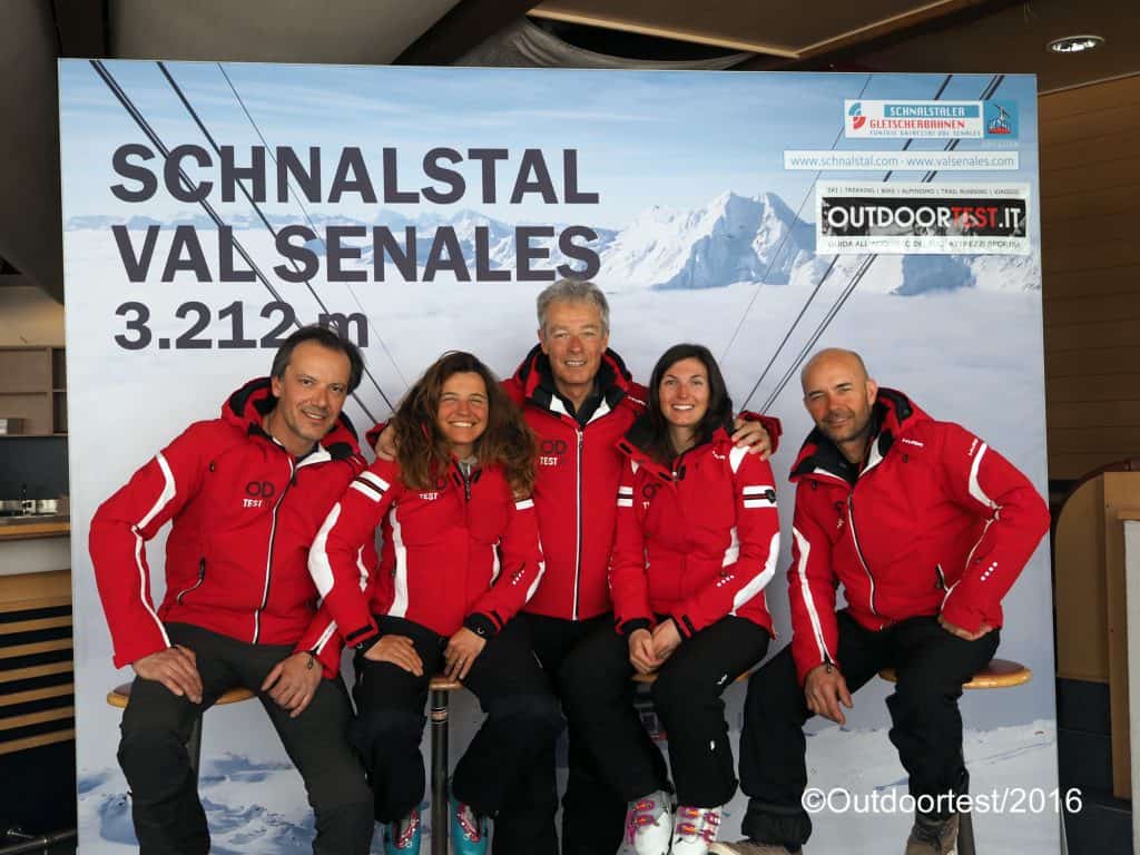 Il gruppo di lavoro di Outdoortest in Val Senales