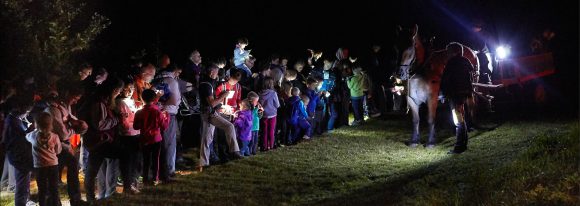 Cammina con i Gufi, un momento dell'edizione 2015 sulle montagne di Cesio Maggiore