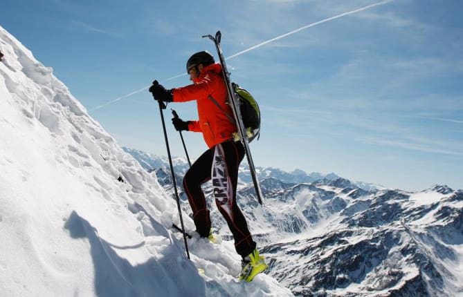 Sci alpinismo in alta quota