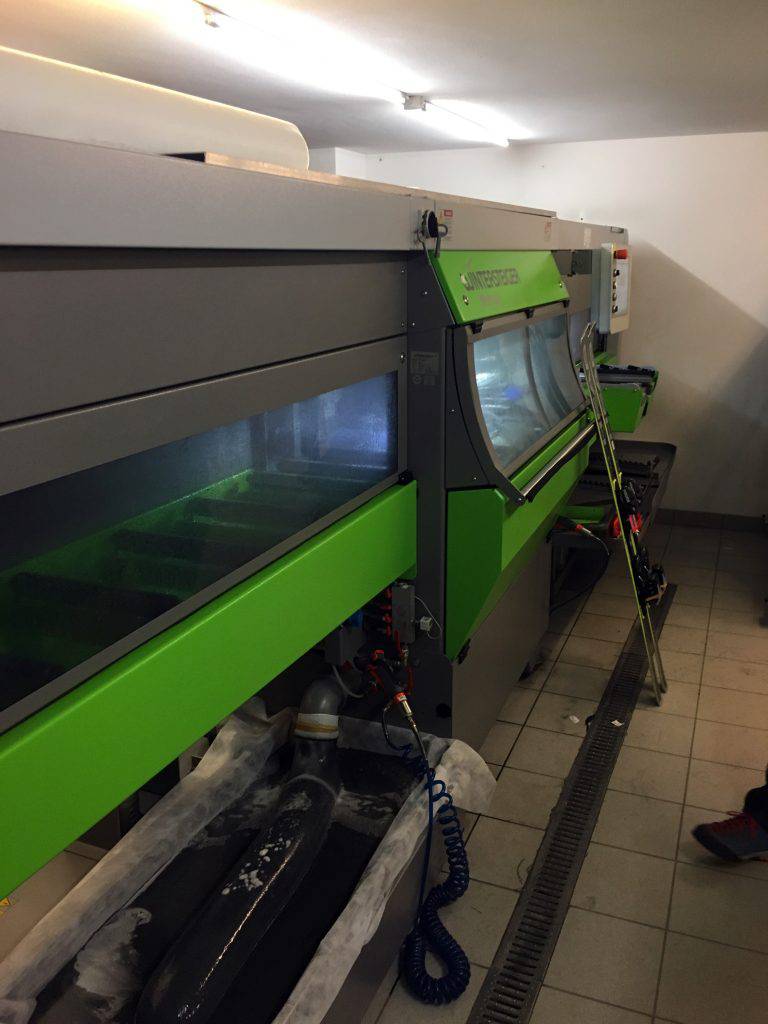 Sci preparati con robot Wintersteiger