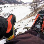 Particolare della Scarpa Rebel GTX a St.Moritz