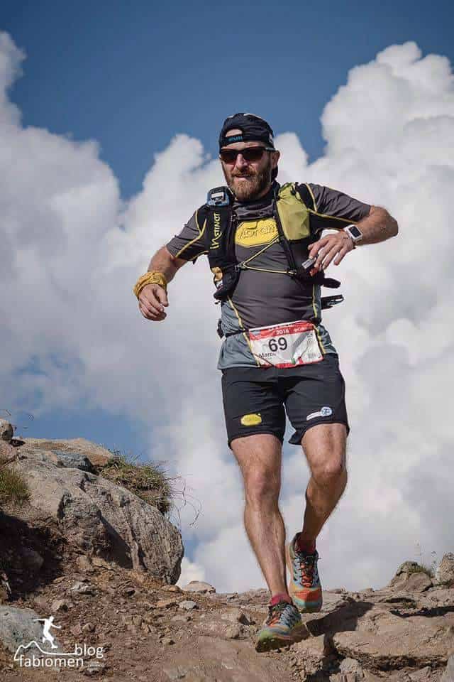 Marco Zanchi corridore di ultra trail nel team Vibram
