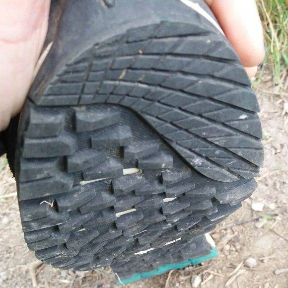 Particolare suola dello scarponcino Garmont Mystic Surround Low GTX W