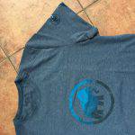 Il grande logo frontale, stampato sulla Mammut Trovat T-shirt