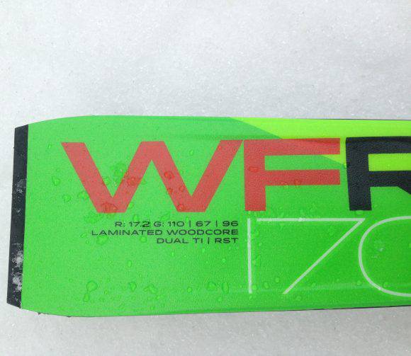 Misure riportate sul GSX Waveflex 170cm