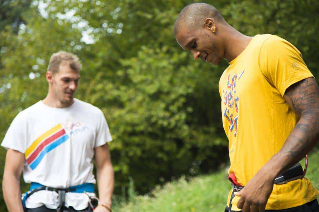 La Sportiva e Dolomiti Energia Trentino, Luca Lechthaler e Beto Gomes @Matteo-Pavana