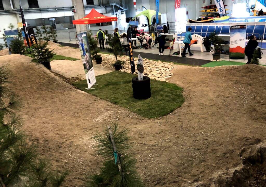 T&O Turismo e Outdoor Festival a Fiere di Parma, edizione 2018. Panoramica della pista multiterreno