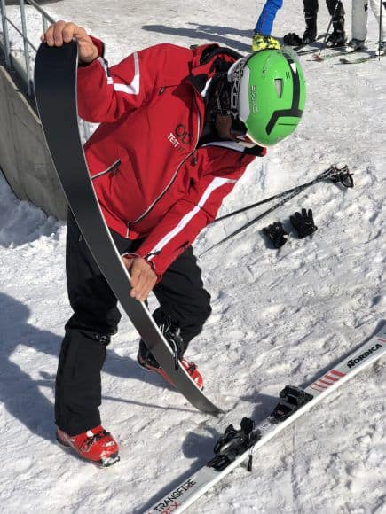 Best of Test 2018 by Rentandgo in Val Senenals, prova flessionalità dello sci