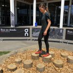 Letizia Ortalli, di Outdoortest, sulla pista test di ON Running