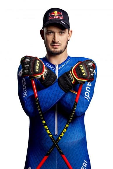 Dominik Paris, atleta azzurro dello sci, testimonial Leki
