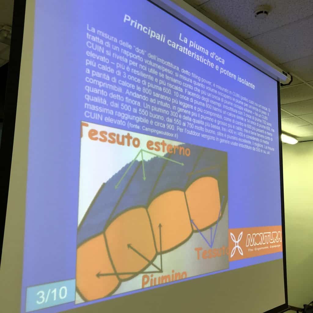 Un particolare sistema di costruzione dei piumini, con camere termiche