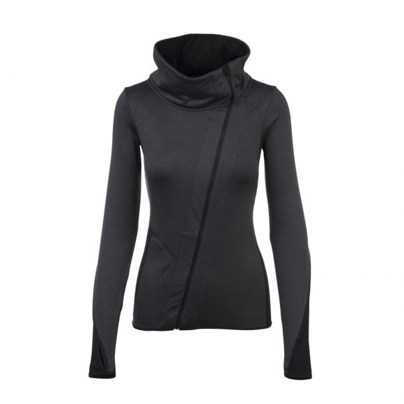 Rewoolution W's Full Zip Pockets felpa grigia