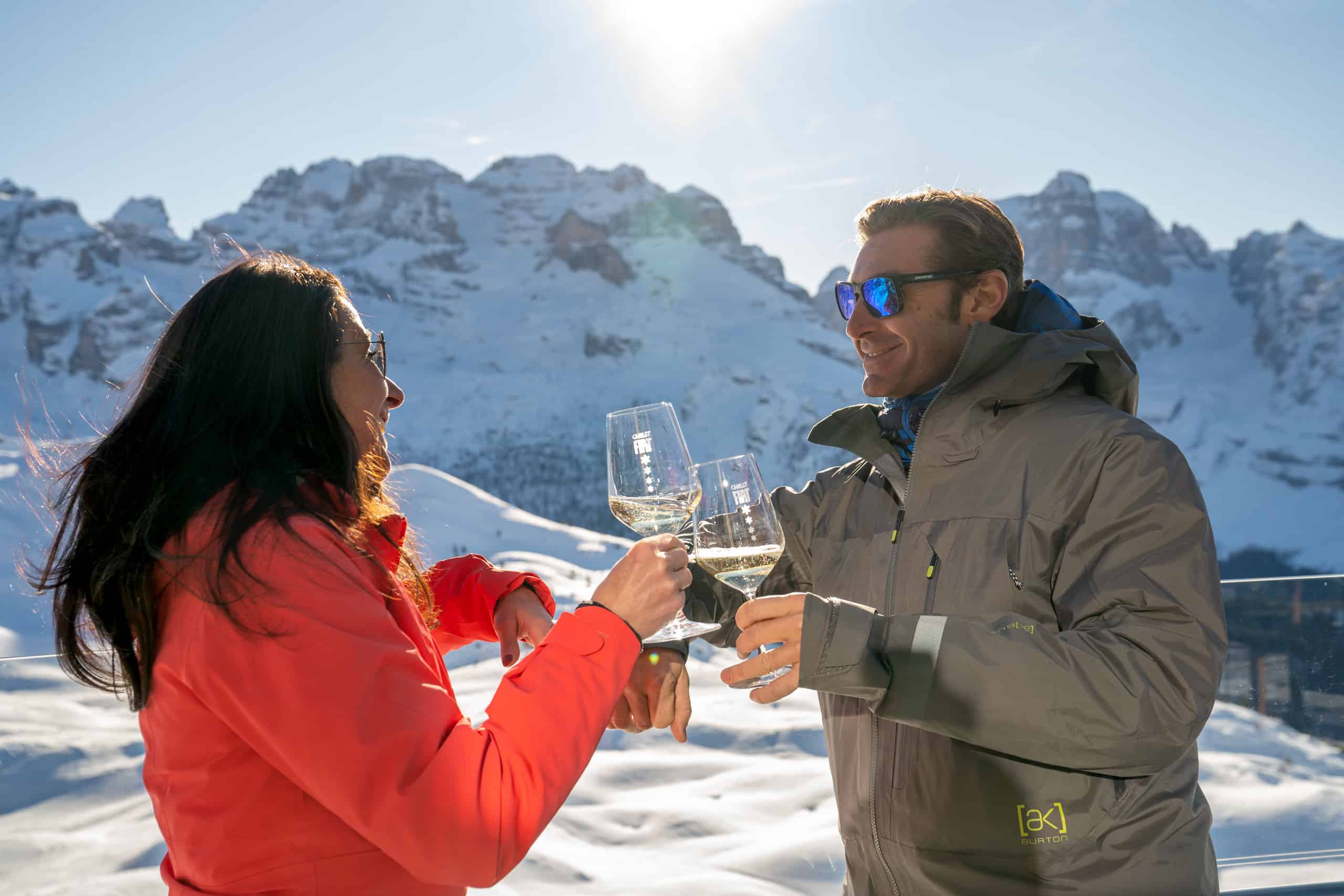 Aperitivo rifugio Ski Area Campiglio Dolomiti di Brenta