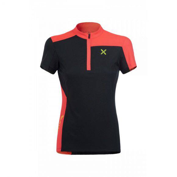 Montura Selce Zip T-Shirt W ardesia/coral fluo