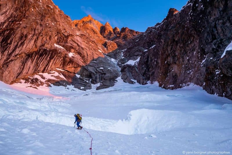 Grandes Jorasses - Via in memoria di Gianni Comino - Prima ripetizione - Ph. Yann Borgnet (1)