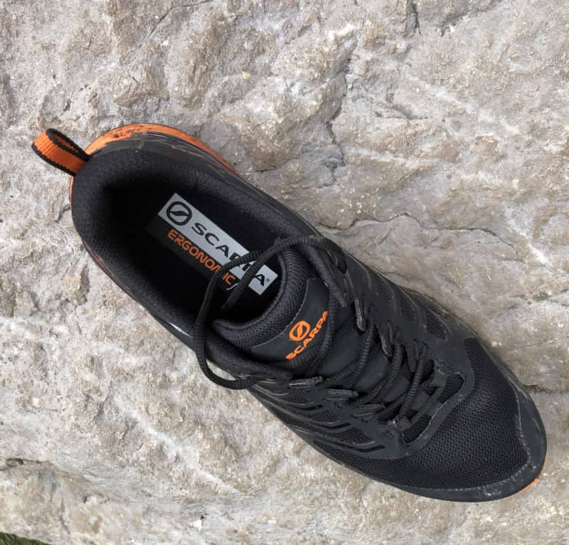Scarpa Rush vista superiore