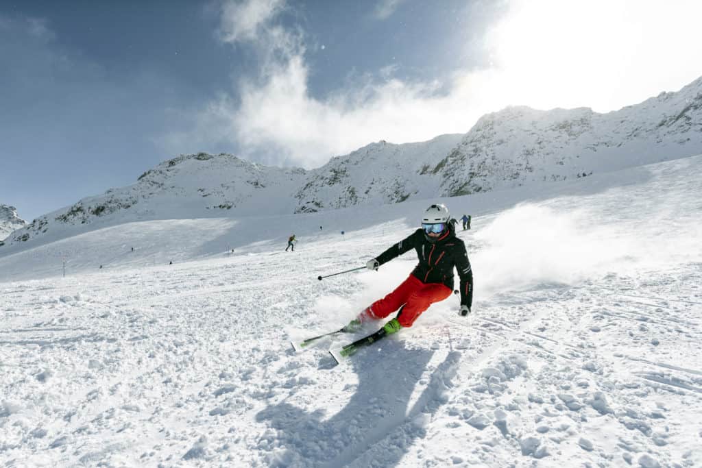 Test in Val Senales, sci da pista