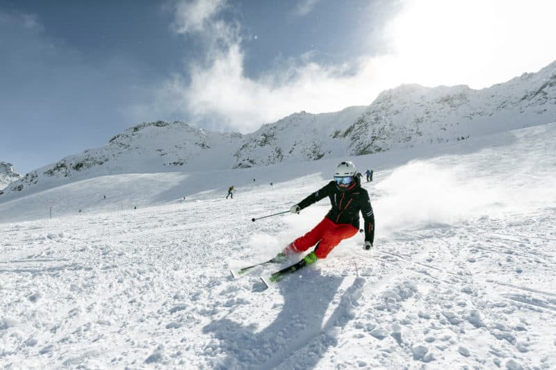 Test in Val Senales, sci da pista