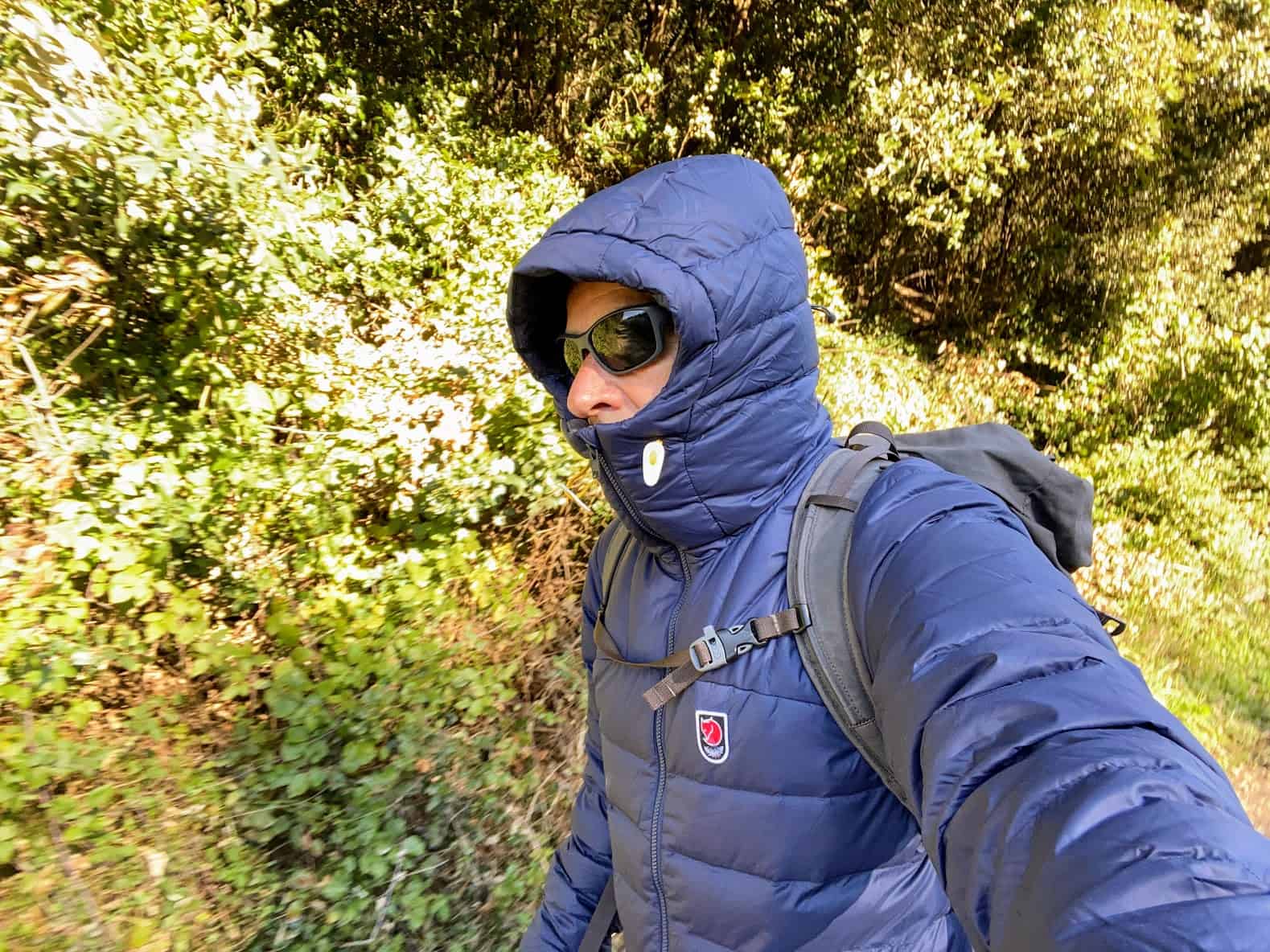 Il cappuccio della Expedition Pack Down Hoodie