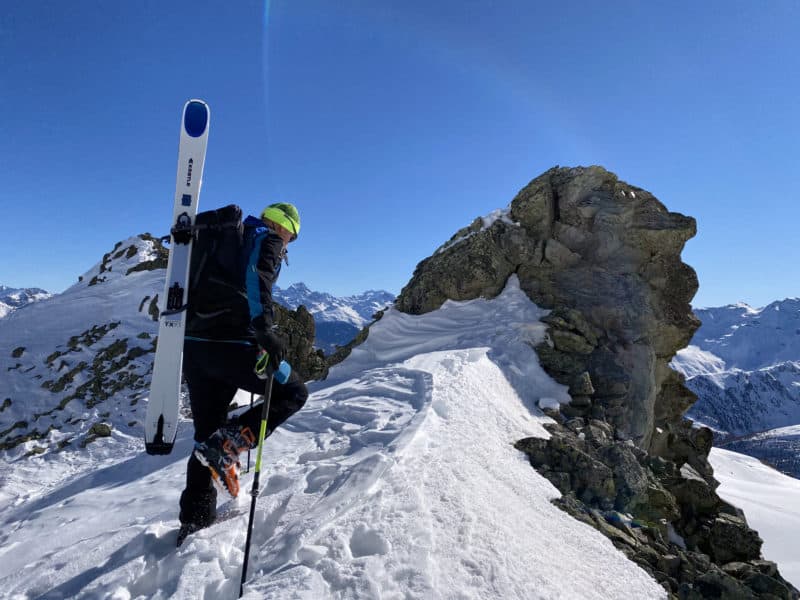 Alfredo Tradati, salita sci alpinistica in Valdidentro (So), marzo 2021
