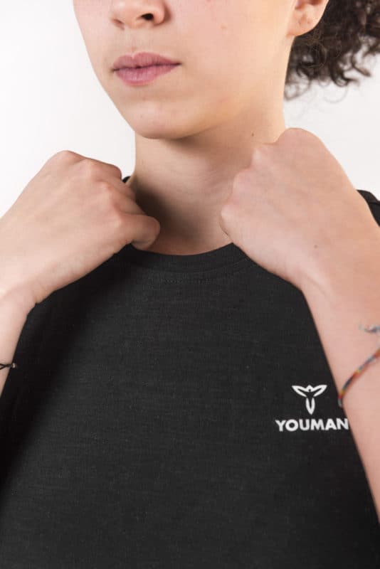 Youman Tee in colore nero