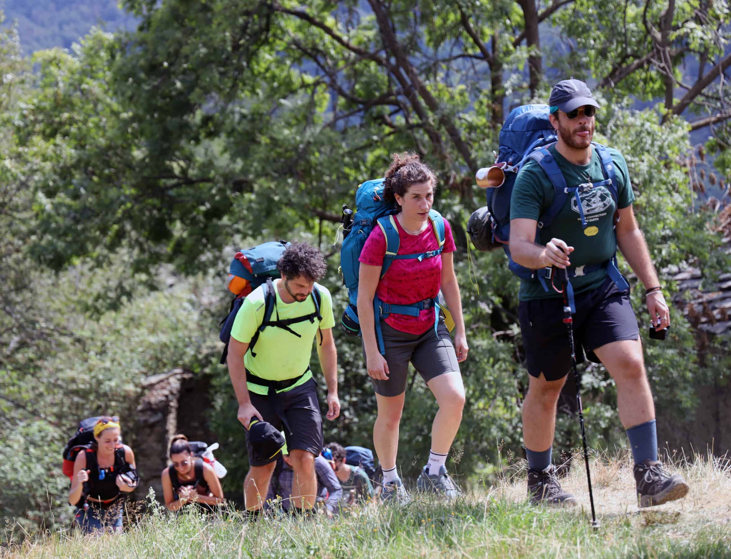 In cammino verso il rifugio Balma nel parco naturale dell'Orsiera