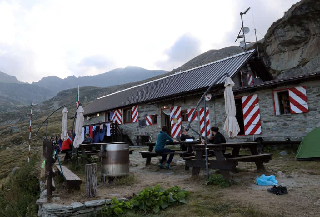 Il rifugio Balma a quota 1986 metri