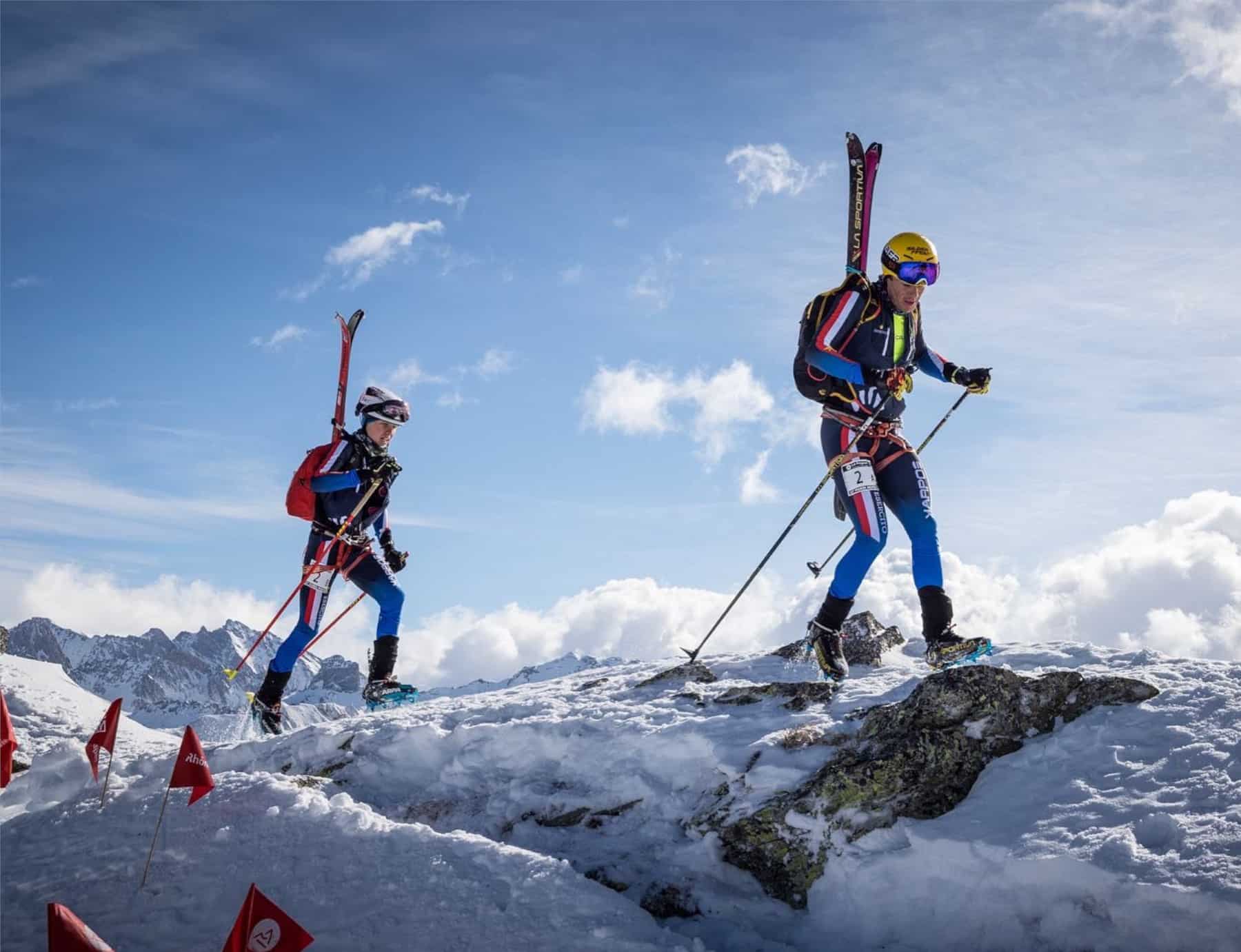 Michele Boscacci e Davide Magnini in cresta