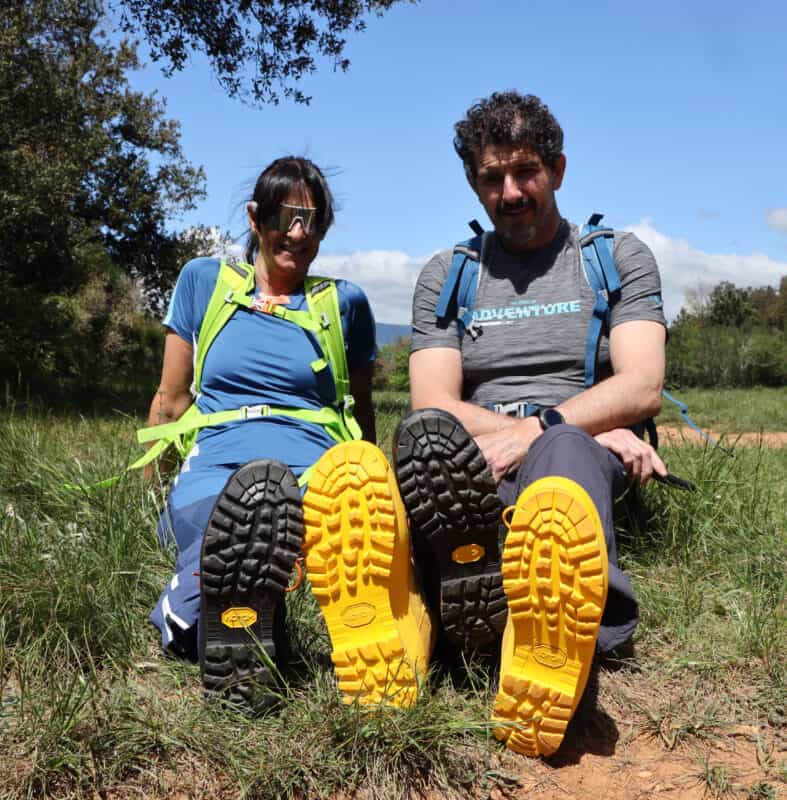 Suole Vibram in primo piano nel test Aku Conero 30 Gtx.