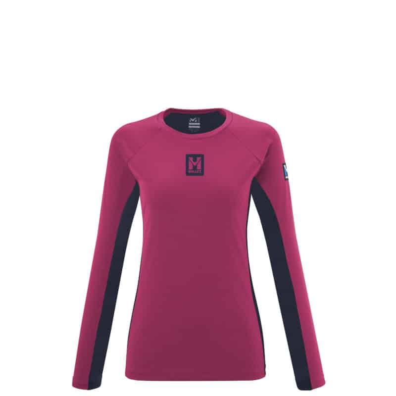 Millet Trilogy Sky TS SS, maglia da donna maniche corte da sky running, in fucsia.