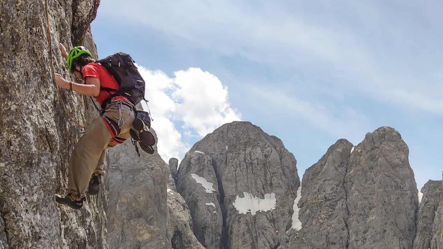 paura di cadere in arrampicata