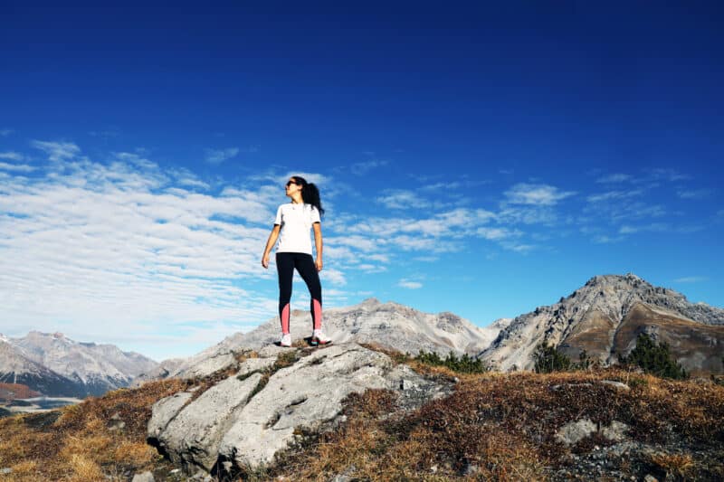 Catia Baldassarri durante il test a Bormio.