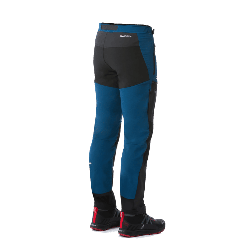 Cimalp Rockfit pantaloni softshell, colore blu-denim, vista posteriore.