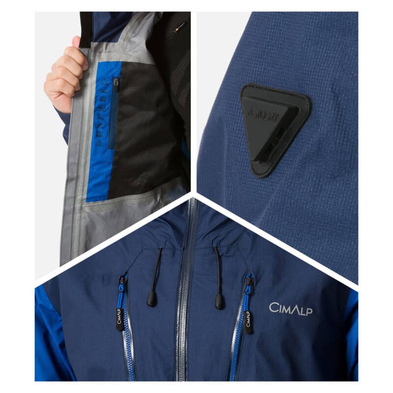 Giacca Cimalp Cosmique particolari costruttivi.