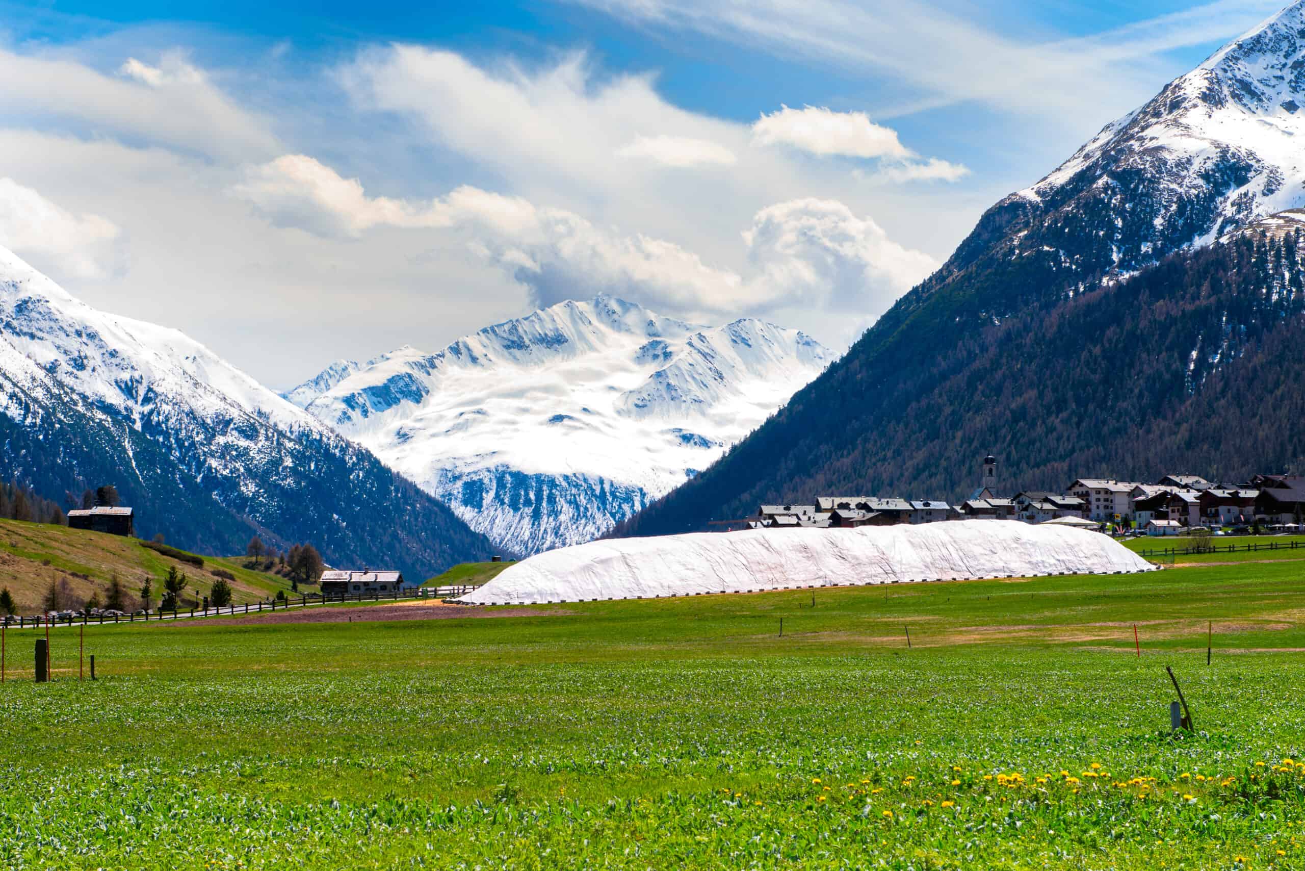 Snowfarming nel contesto paesaggistico di livigno