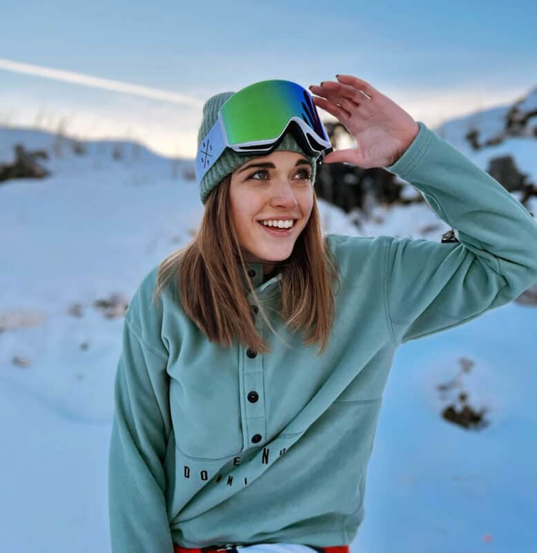 Francesca Lazzarini maestra di sci a Carezza.