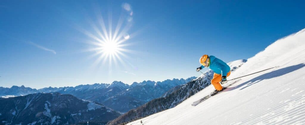 La Pista torre di Pisa a Predazzo, nello Ski Center Latemar.