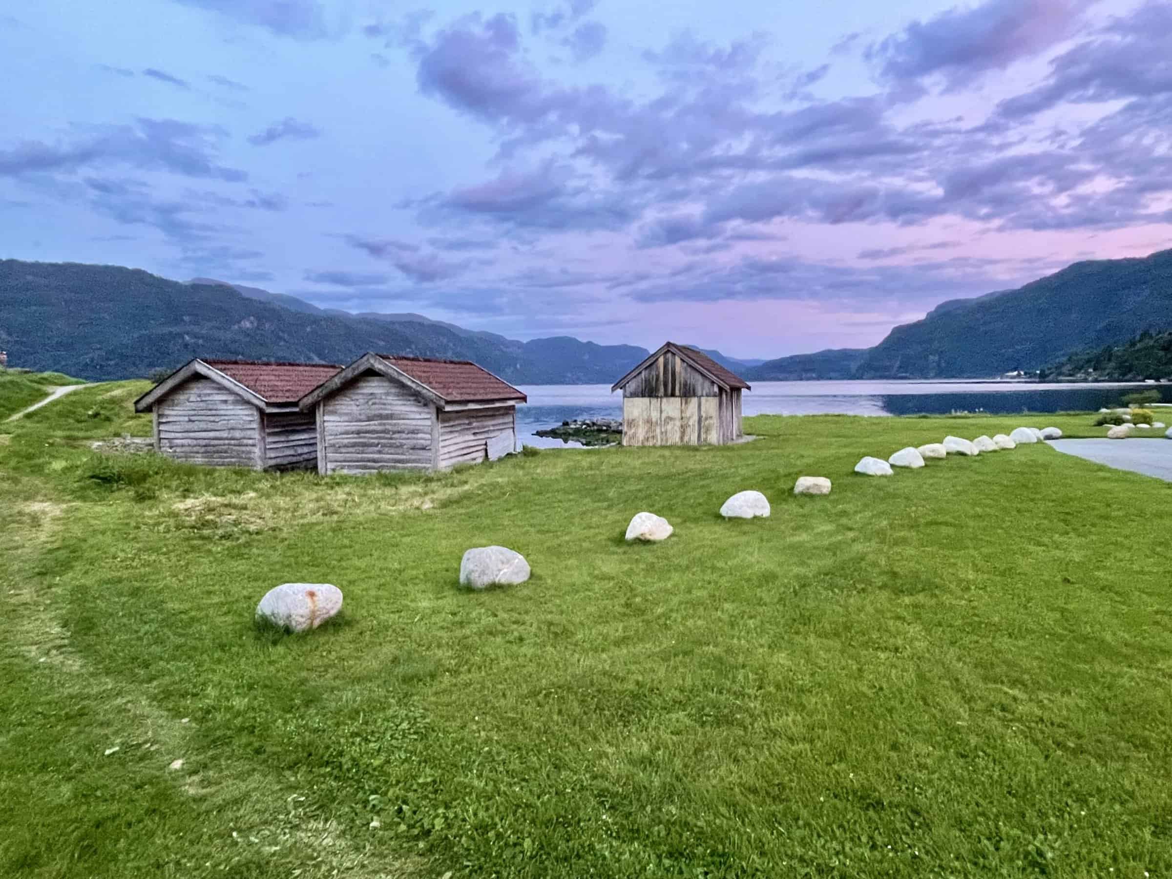 tramonto in Norvegia con il Van