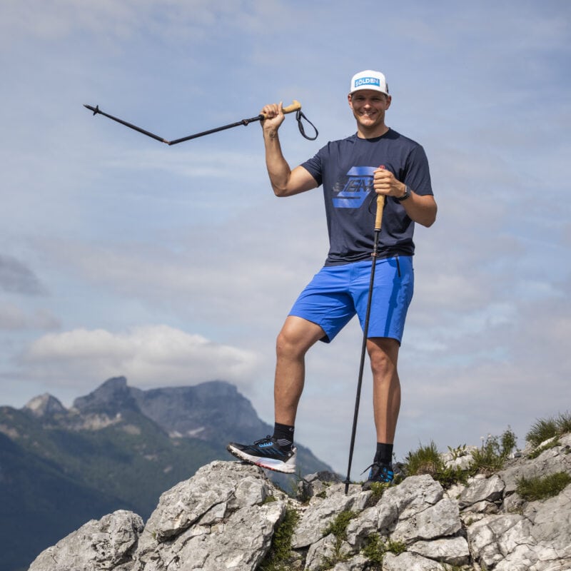 Komperdell FXP4 Summit-Vario, esteso in un solo gesto.