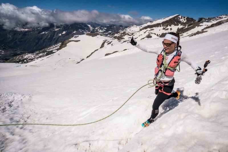 L’americana Hillary Gerardi ama il Monte Rosa, ha vinto sia la gara corta che la lunga, quest’ano torna ancora una volta per la SkyMarathon. ©iancorless.com