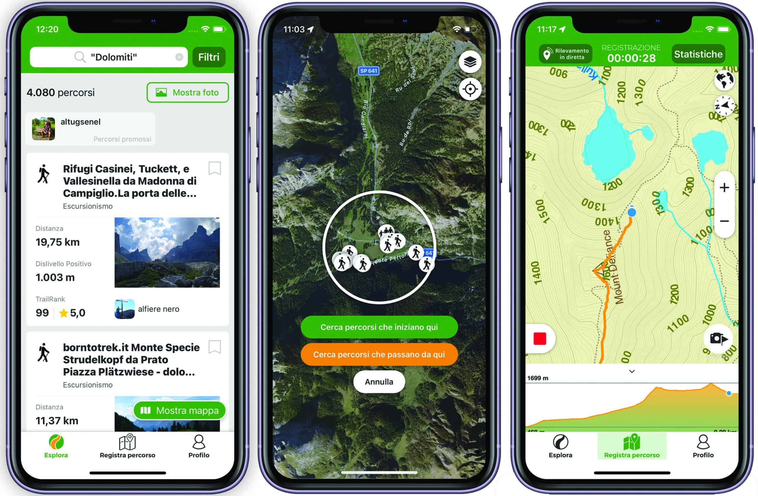 Wikiloc app di navigazione outdoor intuitiva.