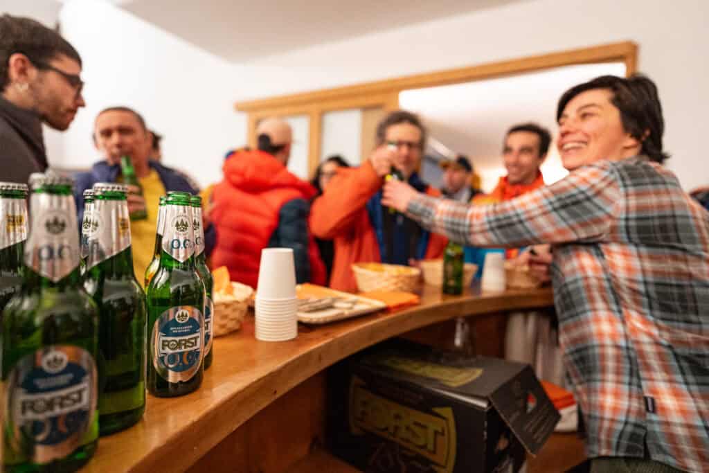Intrattenimento con Birra Forst al termine delle serate a tema di Skimofestival 2025. (Ph. G. Meneghello)