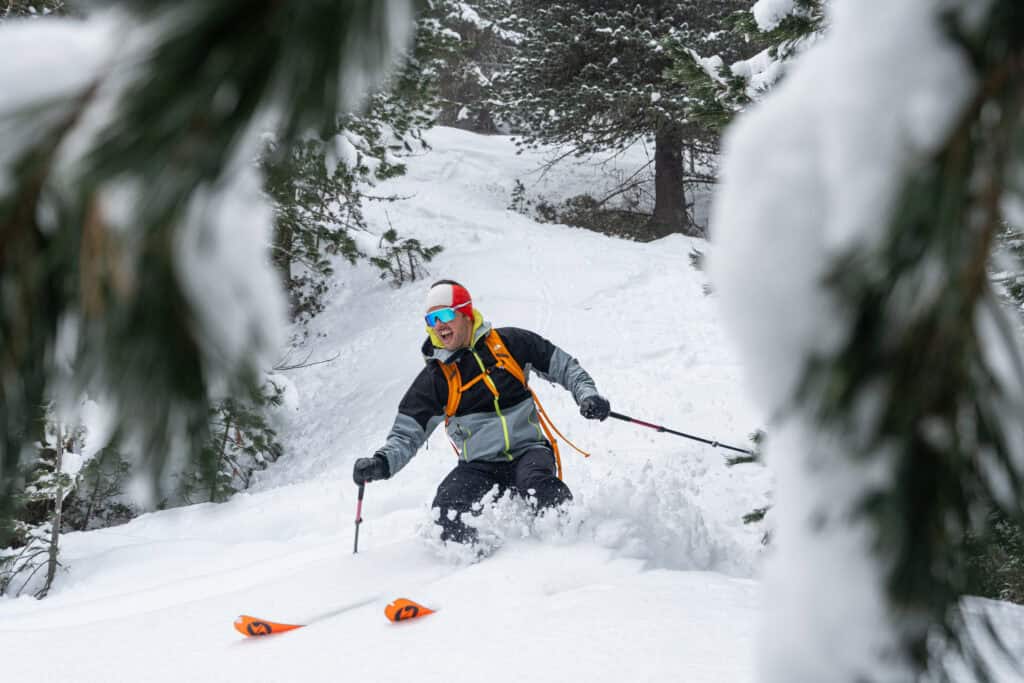 Meritata discesa in powder a Skimofestival 2025. (Ph. G. Meneghello)