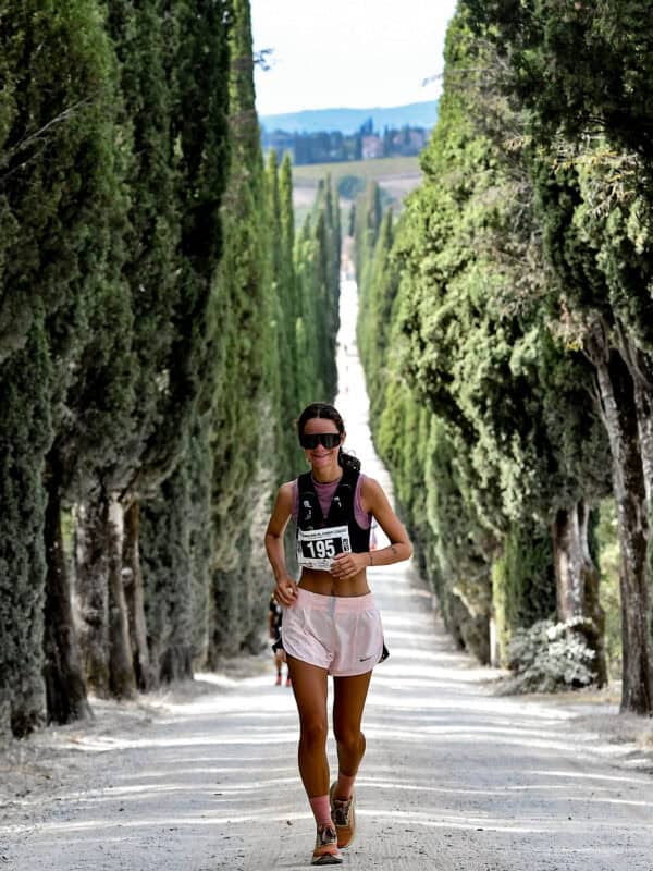 Running in Tuscany.