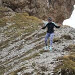 Valentina durante il test di La Sportiva Prodigio.