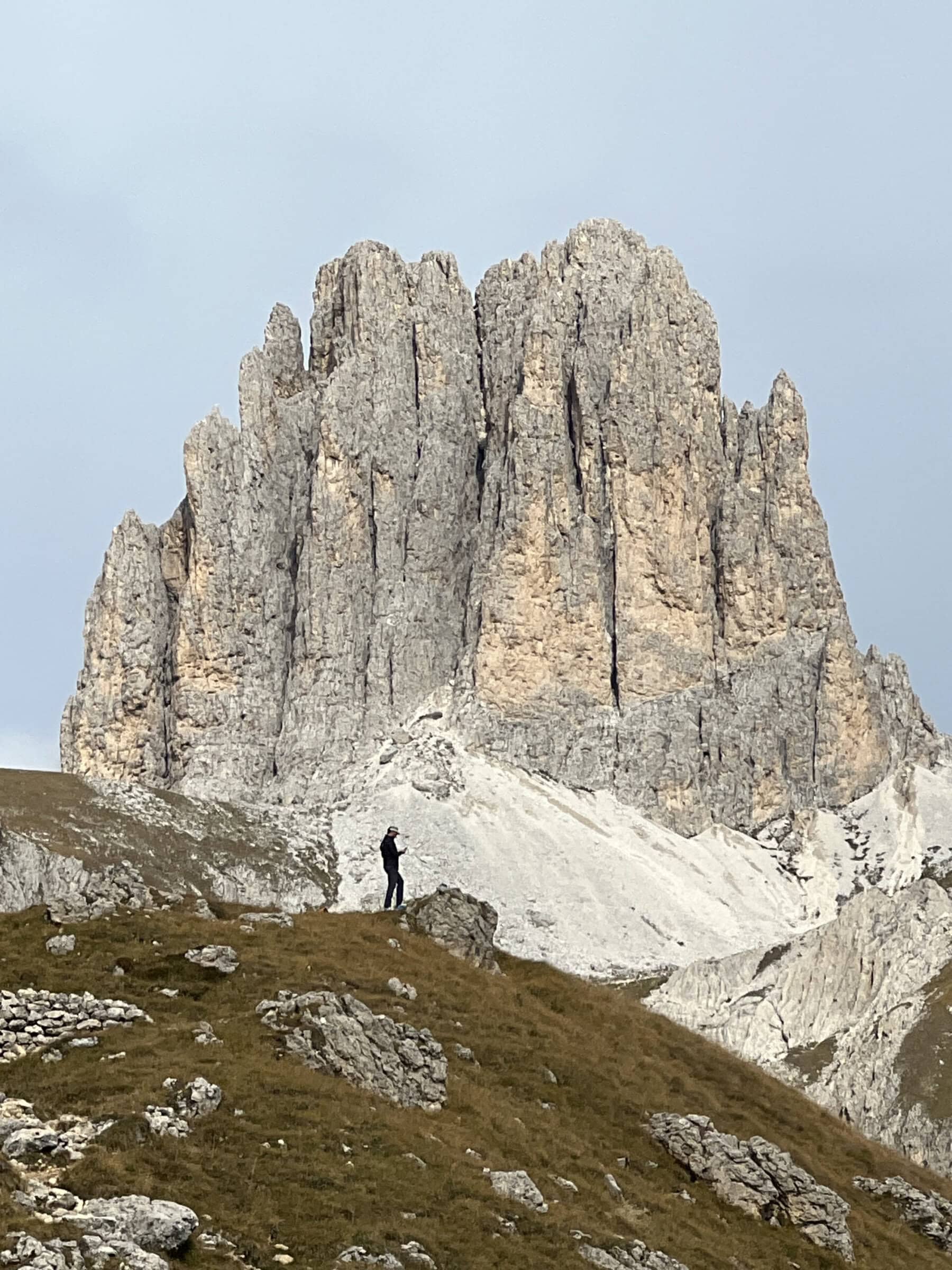 Scorcio del sentiero affrontato con lo zaino Lithium
